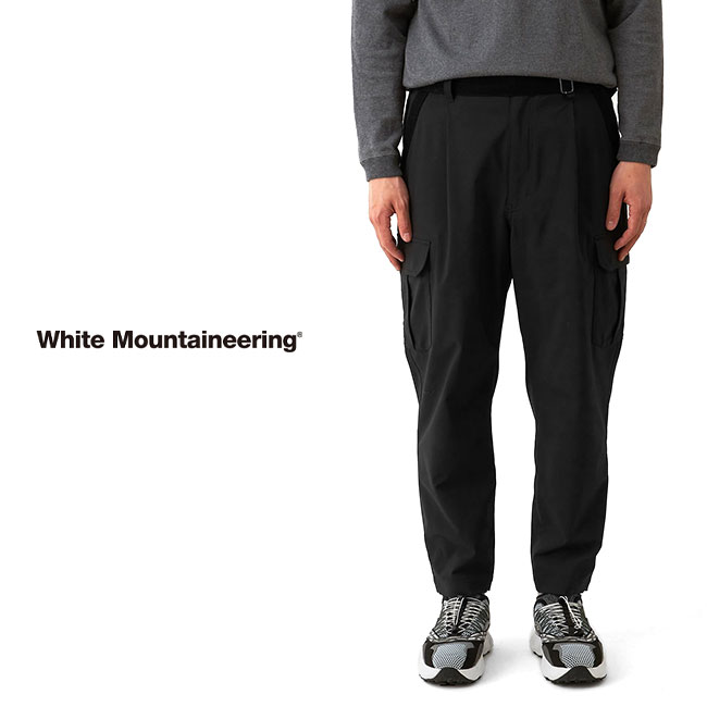 White Mountaineering ホワイトマウンテニアリング SOLOTEX ベルテッド テック テーパード カーゴパンツ WM2273404