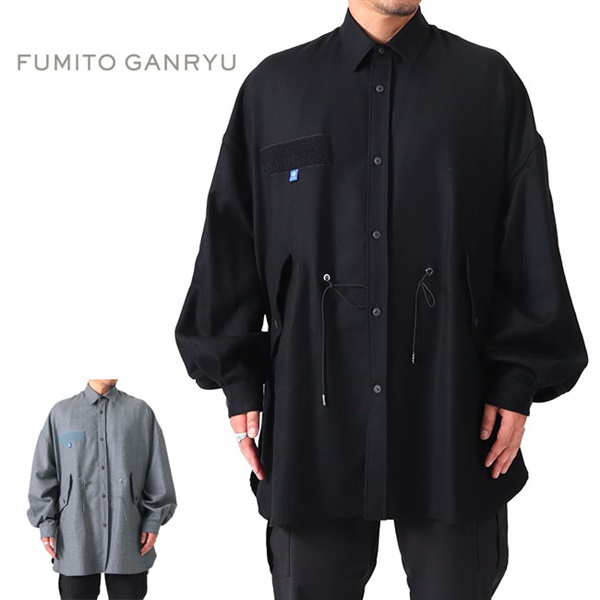 [TIME SALE] FUMITO GANRYU フミトガンリュウ M-51 ウール ミリタリー モッズ シャツ Fu8-B1-06