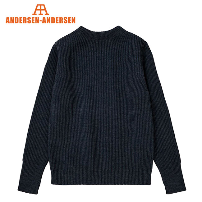 ANDERSEN-ANDERSEN AfZAfZ NAVY CREWNECK 5GG